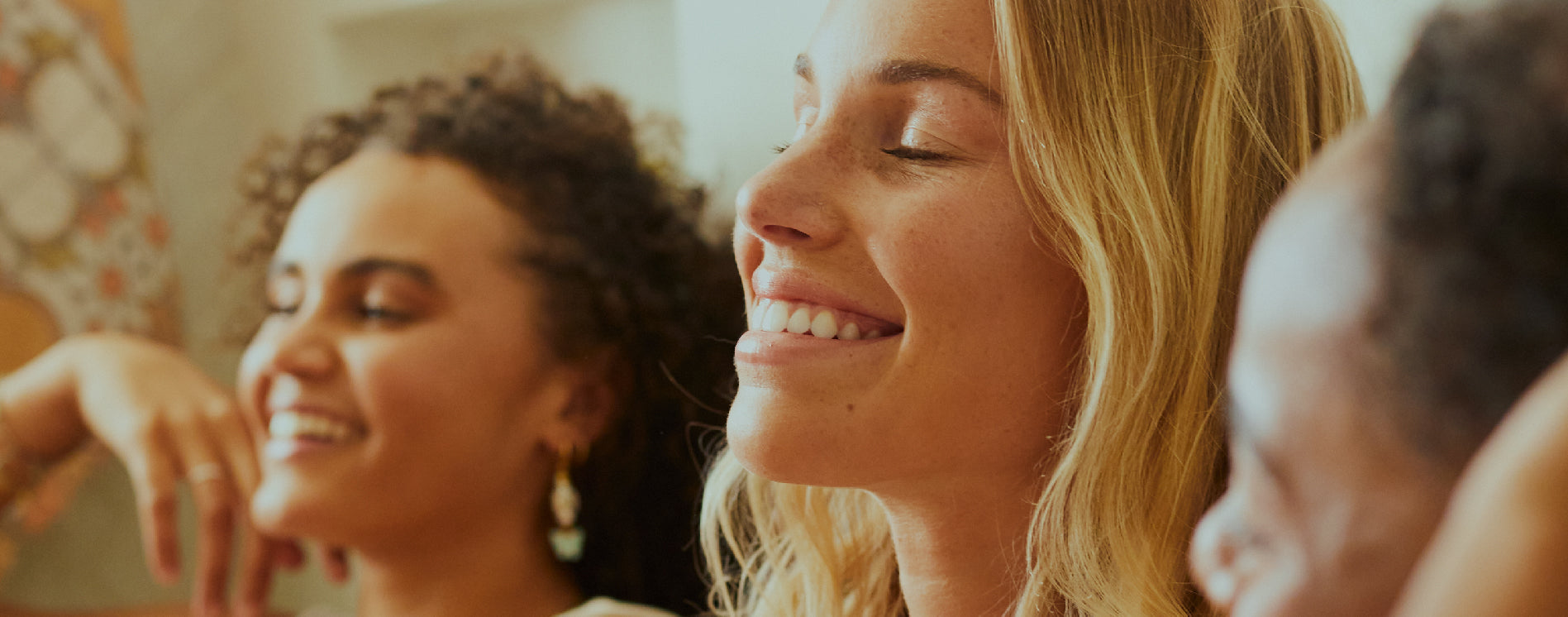 Girls smiling